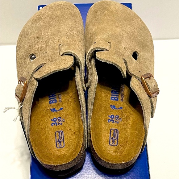 Birkenstock Boston suede taupe size EU 36N. All New in Box. - Picture 6 of 7